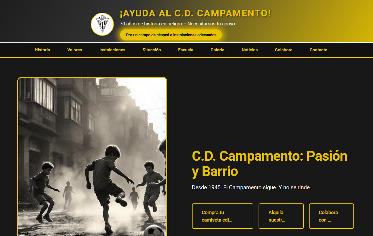 C.D. Campamento - Sportverein Website
